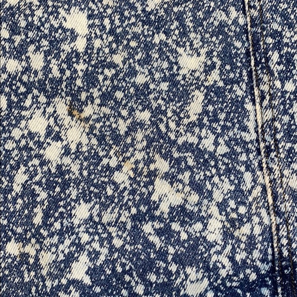 Harley Davidson Jean skirt with leather waist - Picture 2 of 12